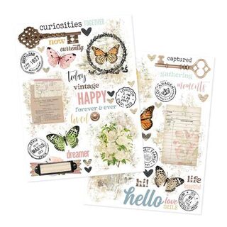 Simple Stories - Simple Vintage - Junk Drawer Rub Ons